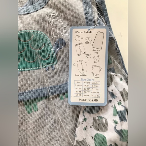 NEW 7-piece matching set 6-9 months - Picture 2 of 4